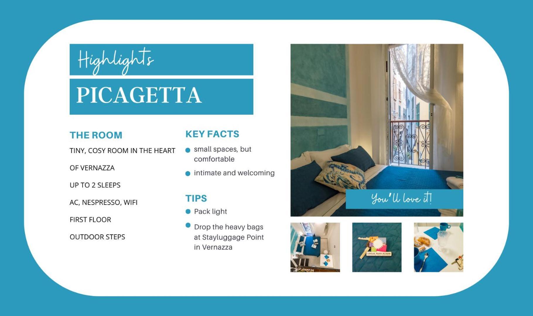 Апартаменты Picagetta Вернацца Экстерьер фото